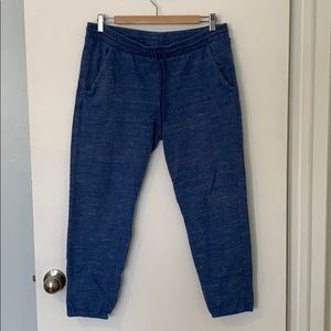 Blue cotton joggers